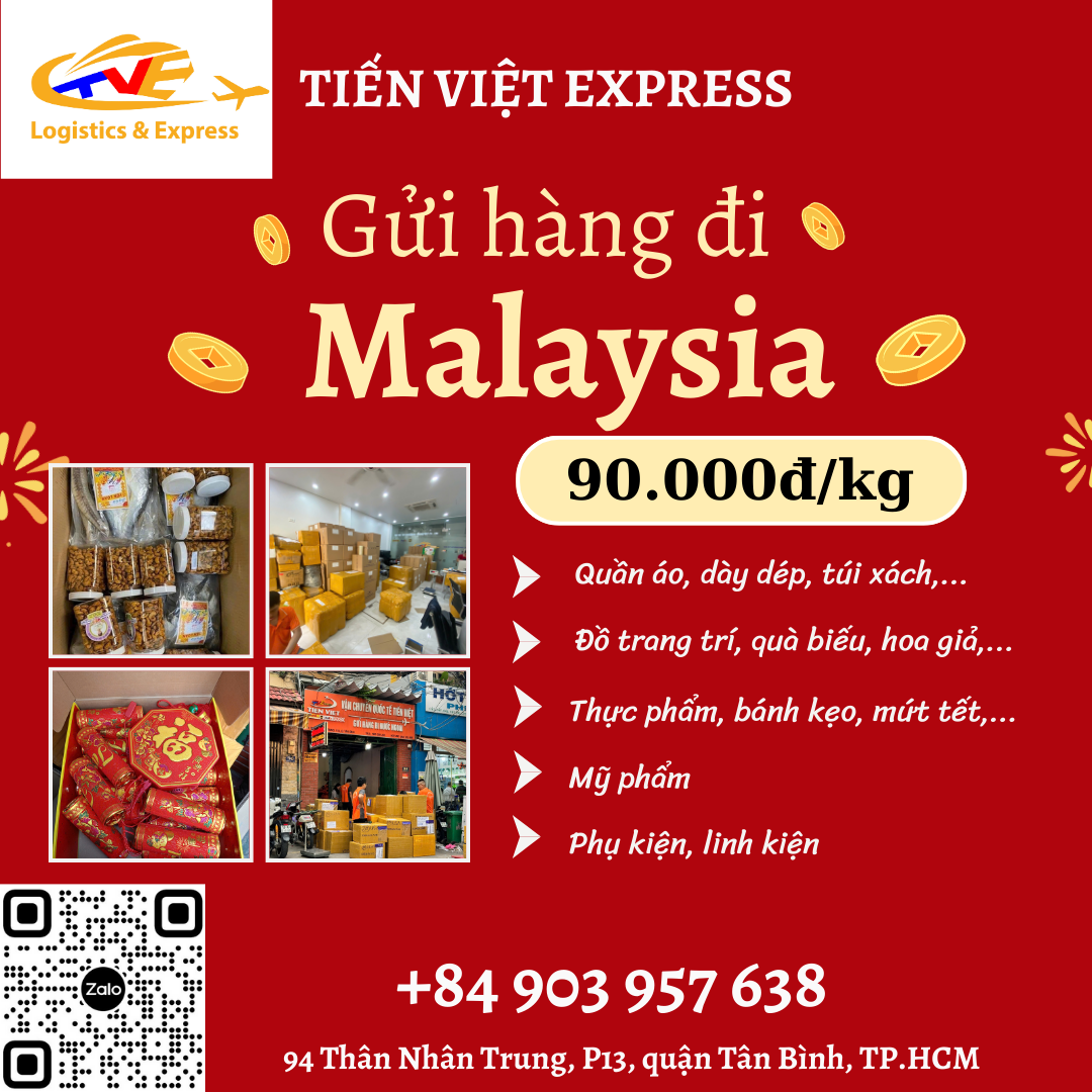 Gửi hàng đi Malaysia- Tiến Việt Express